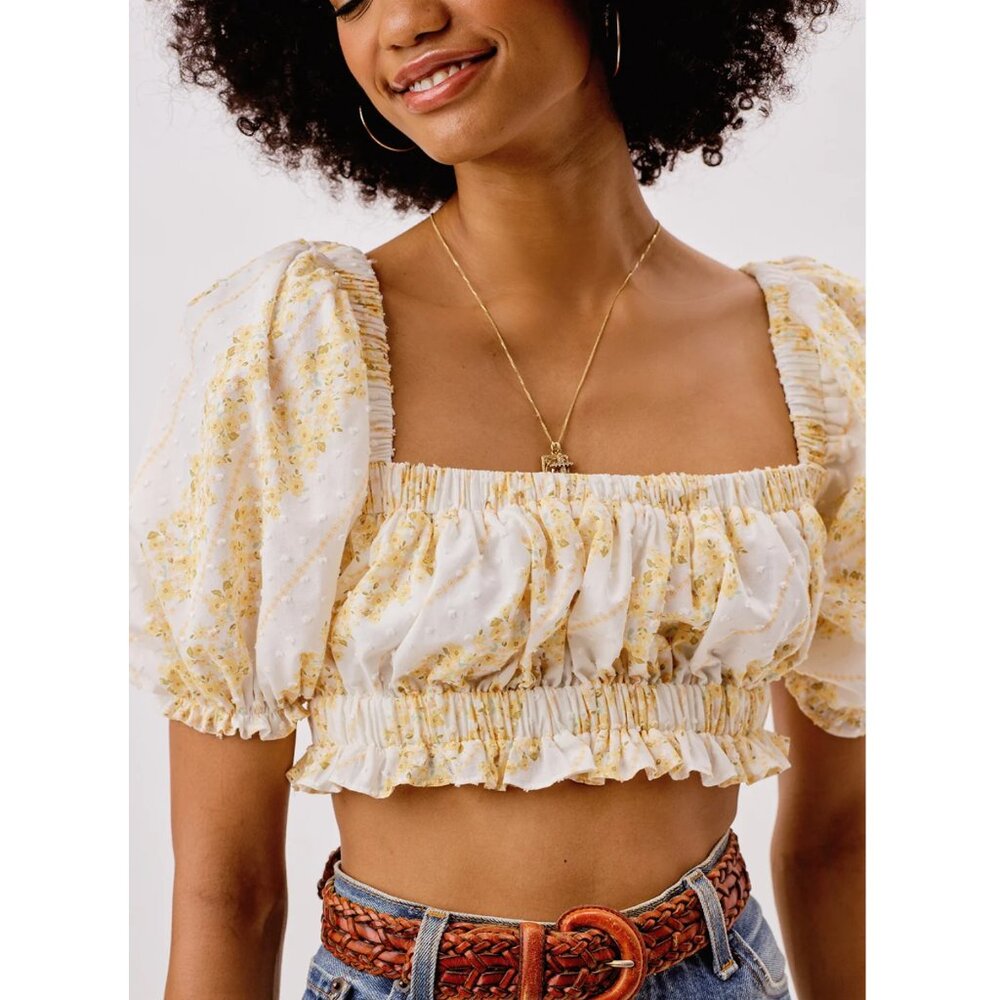 For Love and Lemons Lucie Crop Top